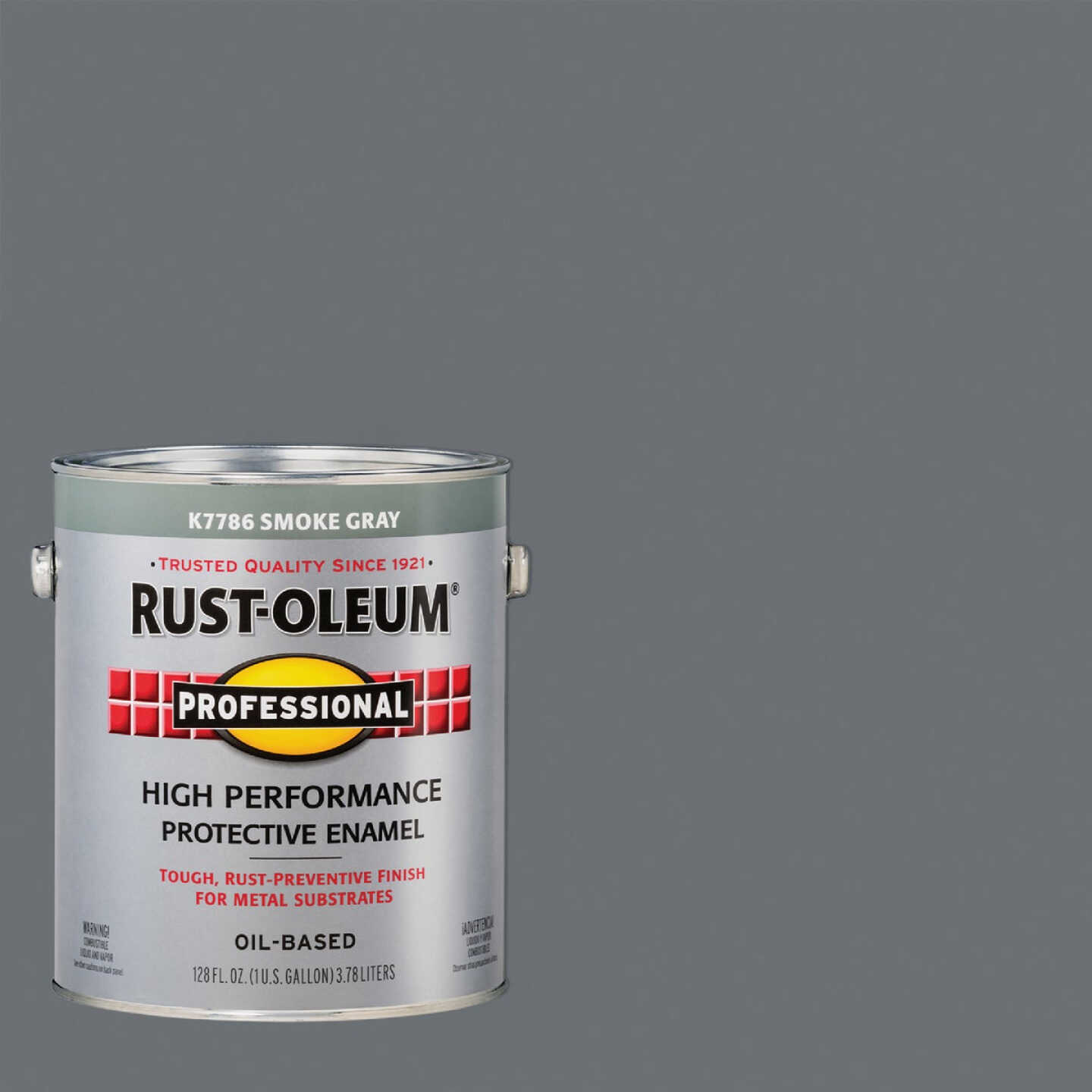 Rust-Oleum Professional Oil-Based Gloss VOC Formula Rust Control Enamel, Smoke Gray, 1 Gal. Image 1