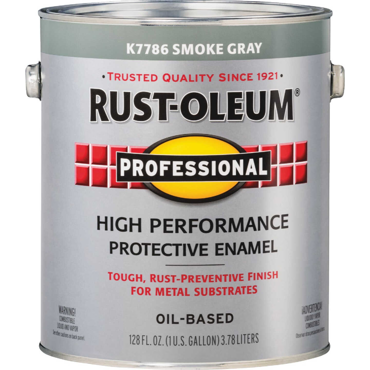 Rust-Oleum Professional Oil-Based Gloss VOC Formula Rust Control Enamel, Smoke Gray, 1 Gal. Image 6