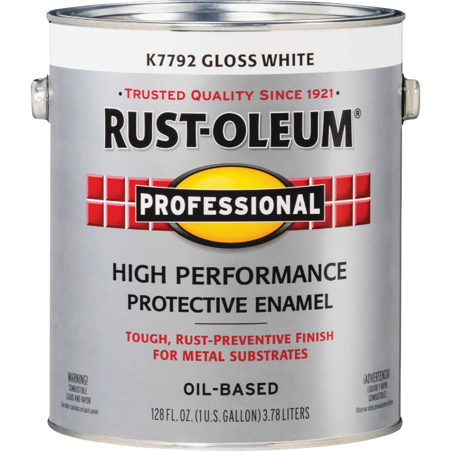 Rust-Oleum Professional Oil-Based Gloss VOC Formula Rust Control Enamel, White, 1 Gal. Image 4