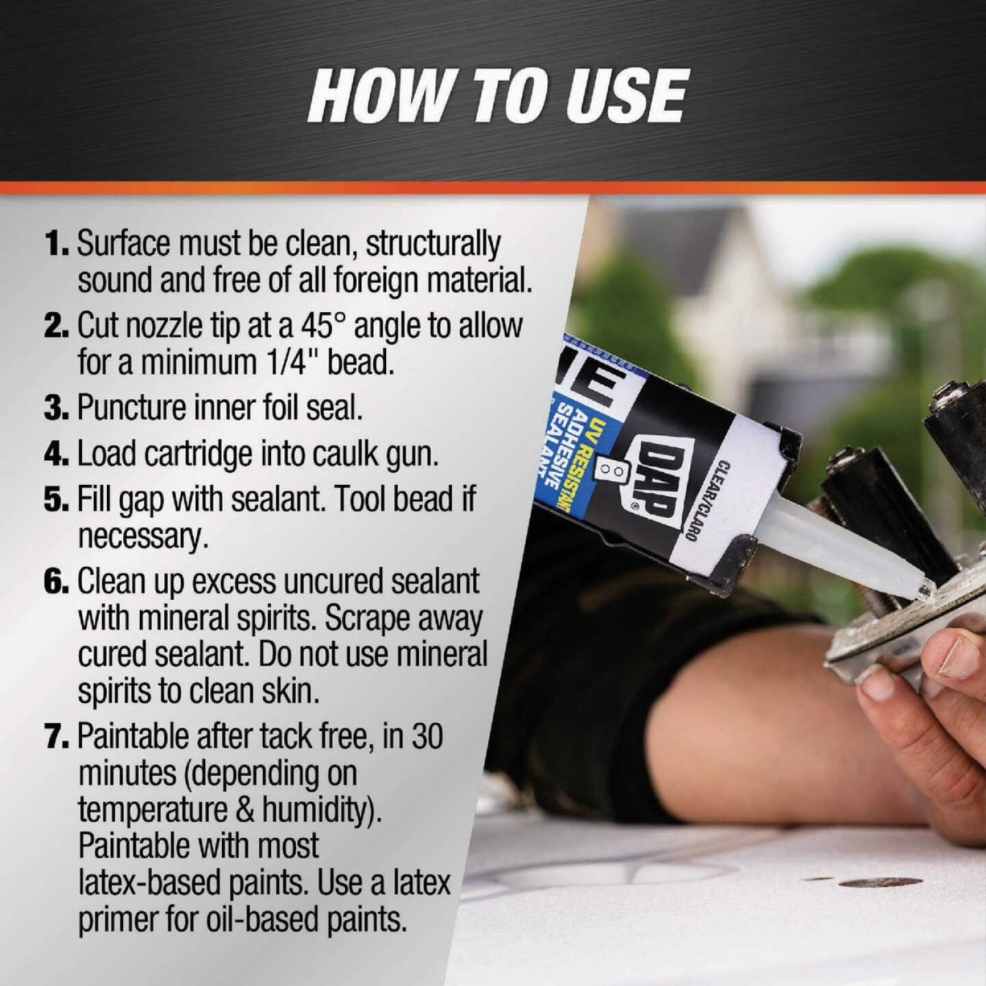 DAP 10.1 Oz. Clear UV Resistant Marine Adhesive Sealant Image 5