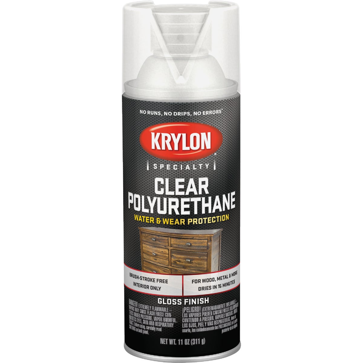 Krylon Gloss Clear Spray Polyurethane,  11 Oz. Image 2