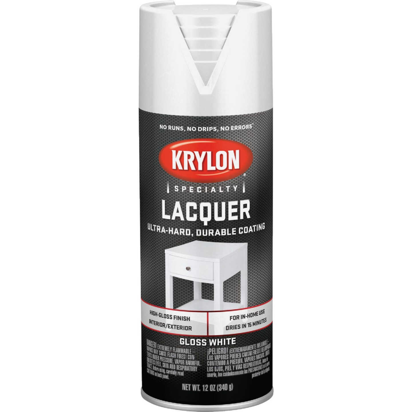 Krylon 12 Oz. White Spray Lacquer Image 2