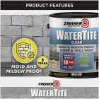 Zinsser WaterTite Clear Mold & Mildew Proof Clear Floor and Wall Paint, 1 Gal. Image 4