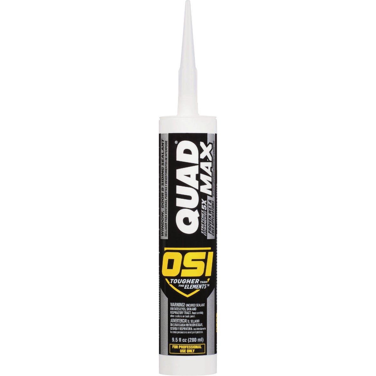 OSI Quad Max 9-1/2 Oz. Window, Door and Siding Polymer Sealant, Gray 519