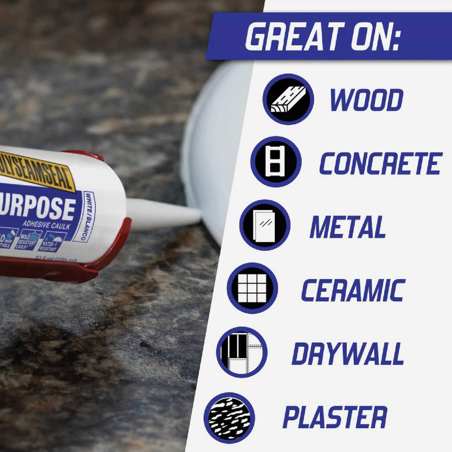 LOCTITE POLYSEAMSEAL 10 Oz. White Adhesive Caulk Image 4