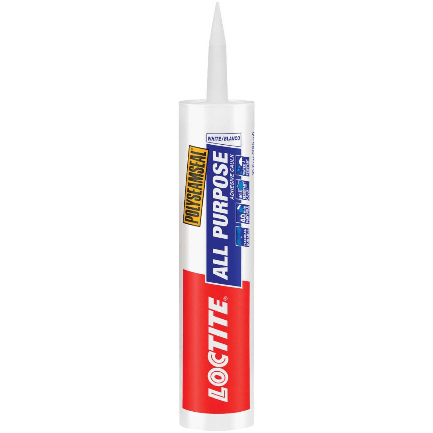 LOCTITE POLYSEAMSEAL 10 Oz. White Adhesive Caulk Image 1