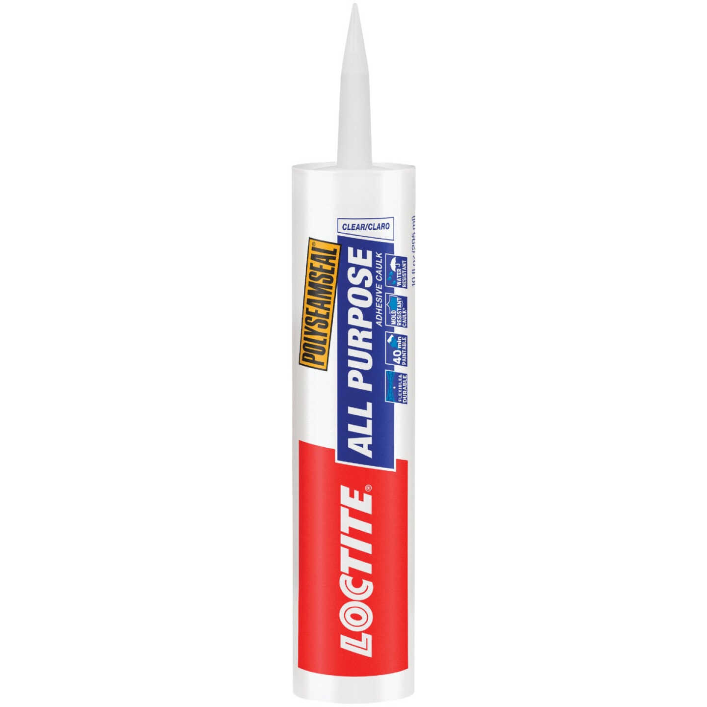 LOCTITE POLYSEAMSEAL 10 Oz. Clear Adhesive Caulk Image 1