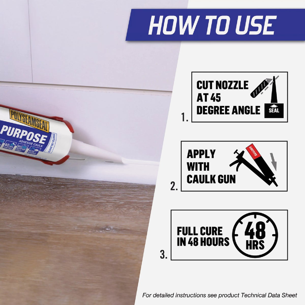LOCTITE POLYSEAMSEAL 10 Oz. Clear Adhesive Caulk Image 3
