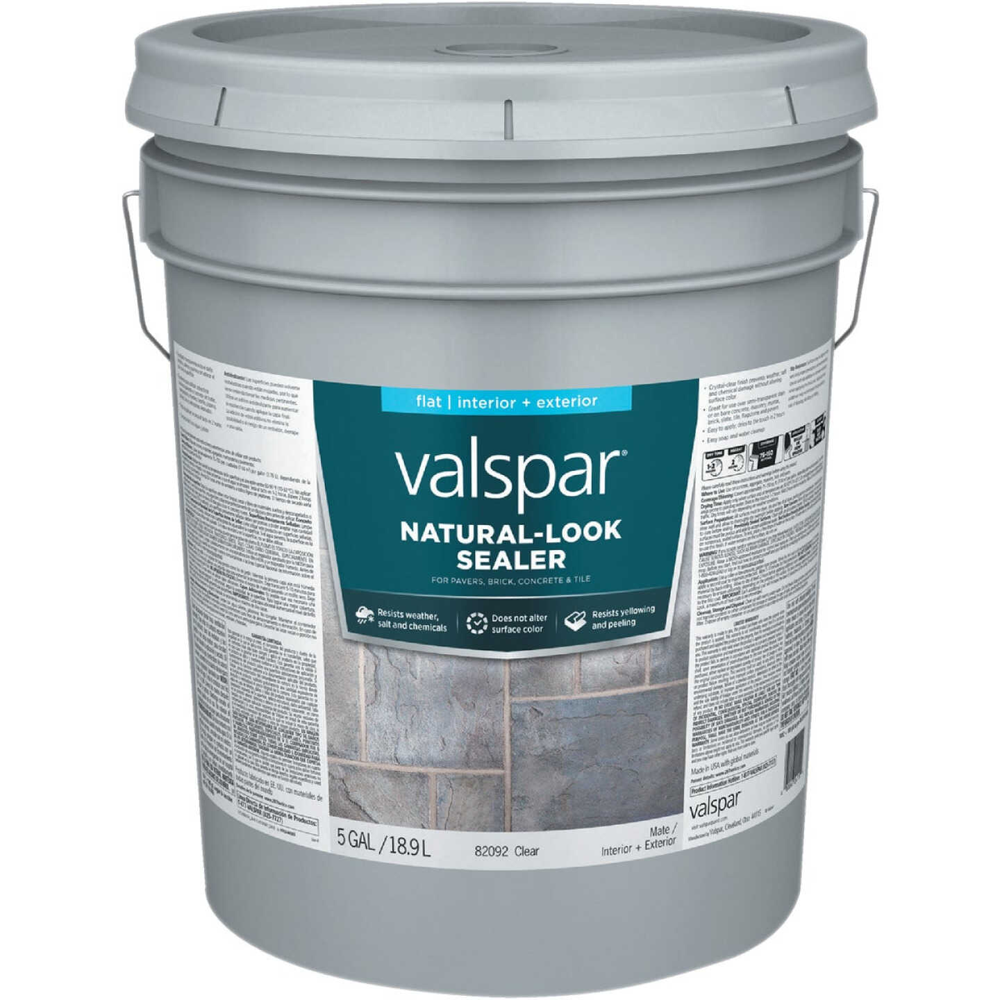 Valspar Natural Look Low Gloss Sealer, 5 Gal., Clear Image 1