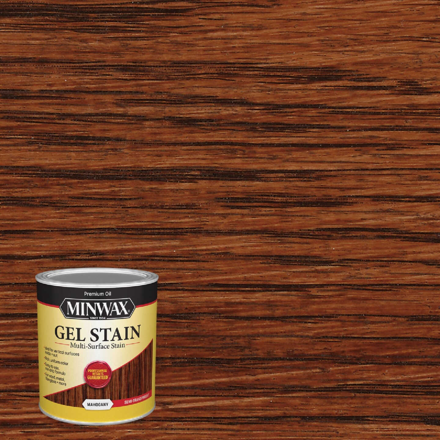 Minwax Gel Stain, Mahogany, 1 Qt. Image 1