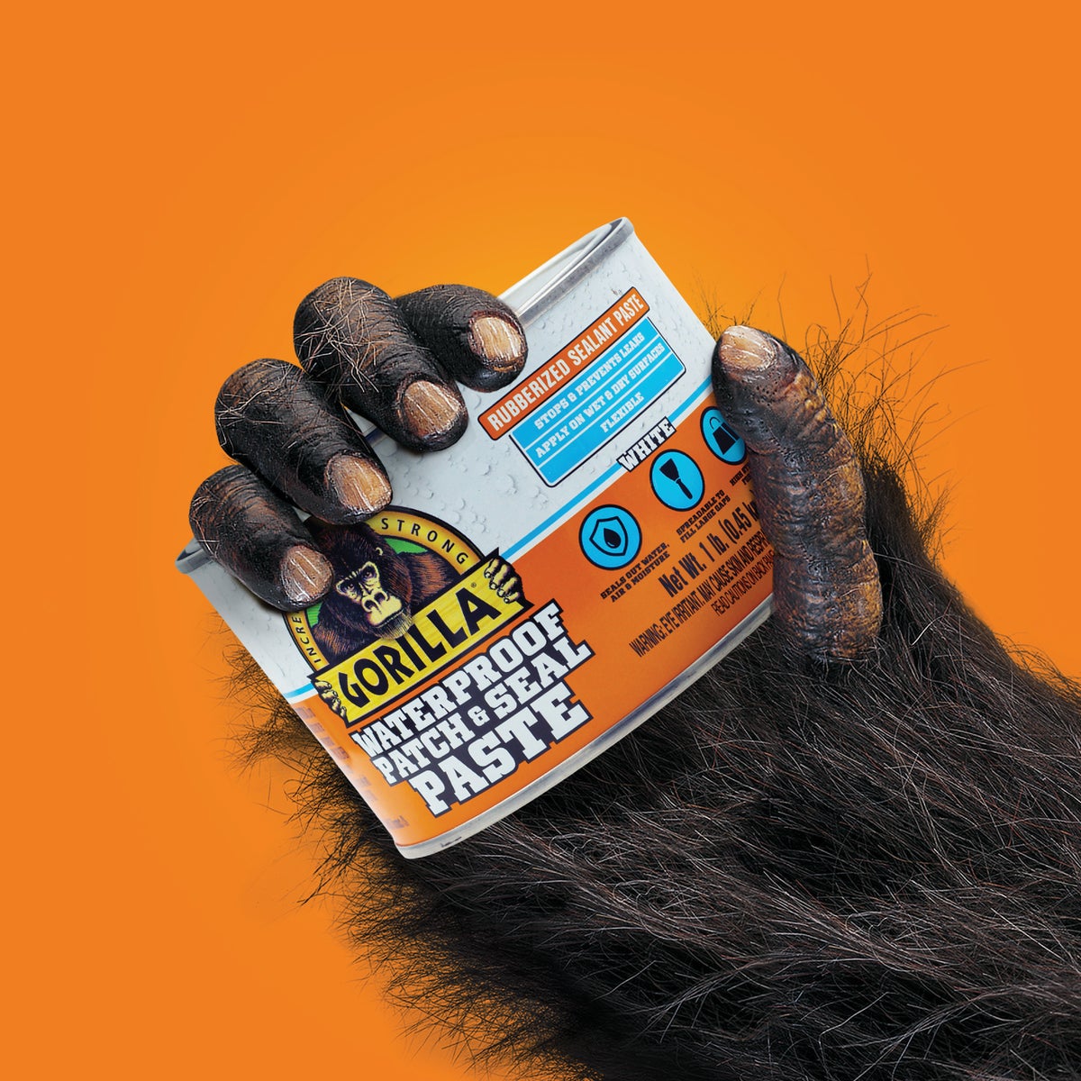 Gorilla 1 Lb. White Waterproof Patch & Seal Paste Image 2