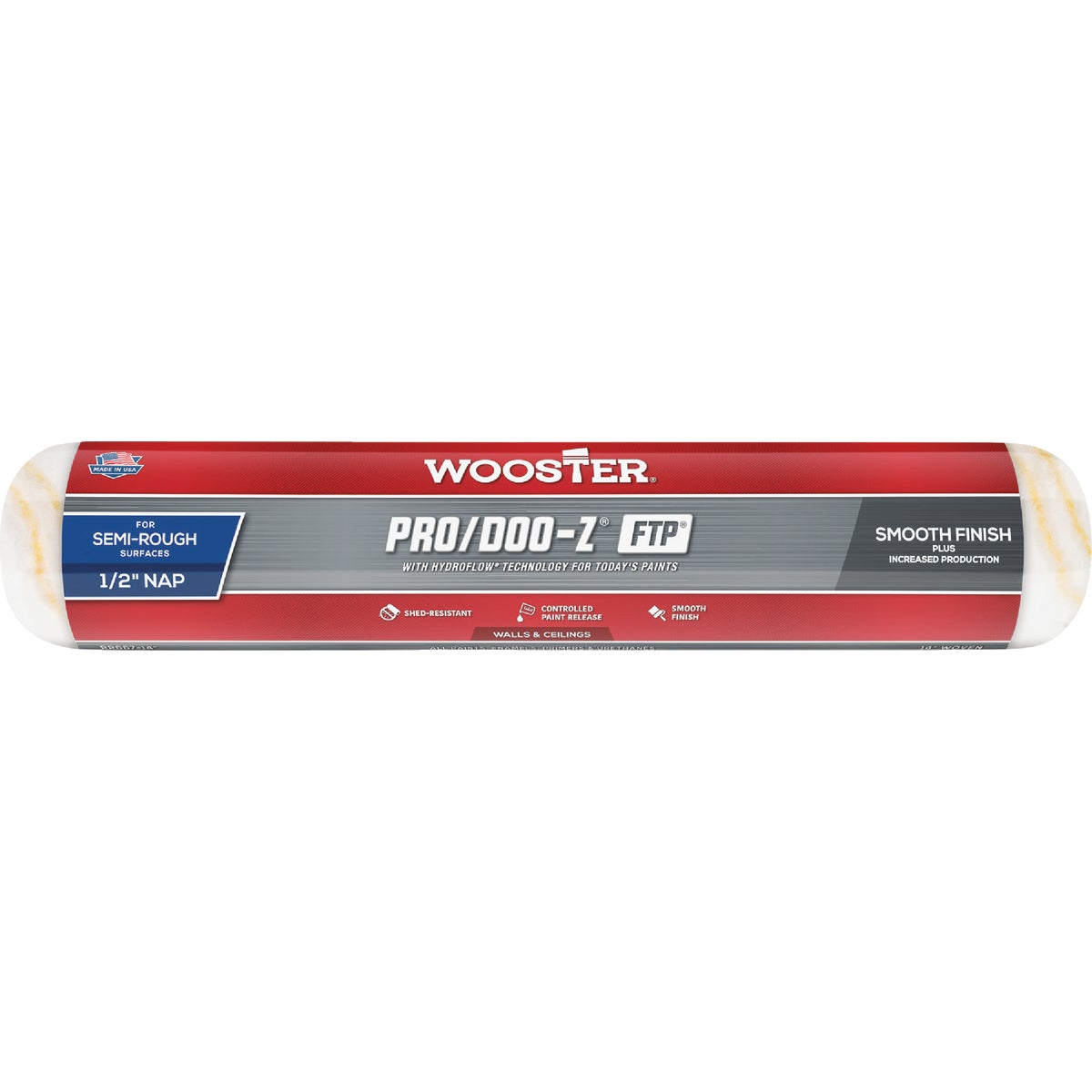 Wooster Pro/Doo-Z FTP 14 In. x 1/2 In. Woven Roller Cover Image 1