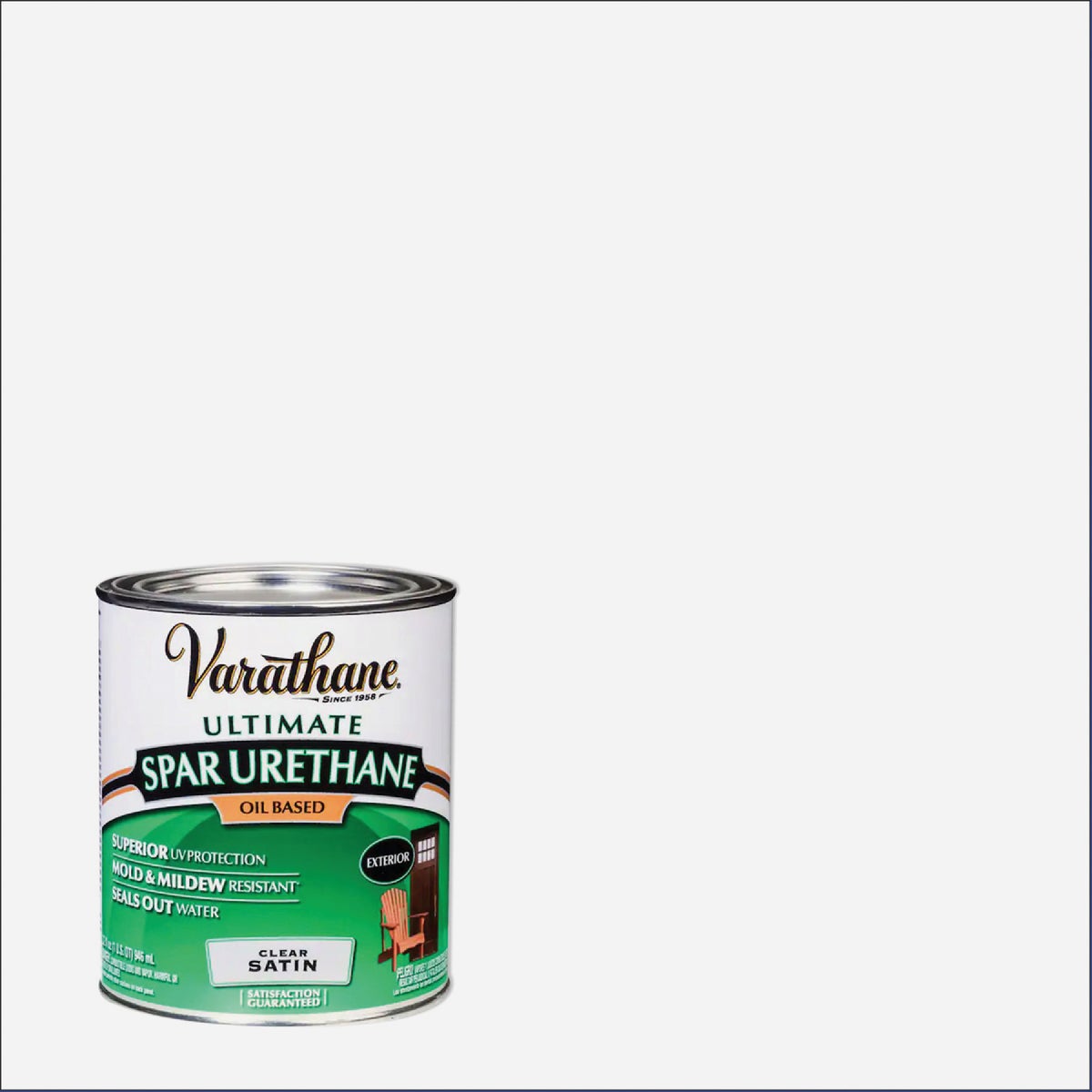Varathane Satin Clear Low VOC Exterior Spar Urethane, 1 Qt.