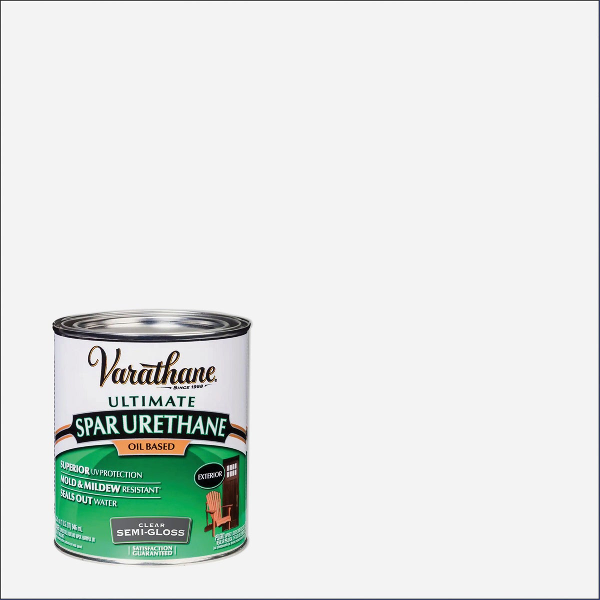 Varathane Semi-Gloss Clear Low VOC Exterior Spar Urethane, 1 Qt.