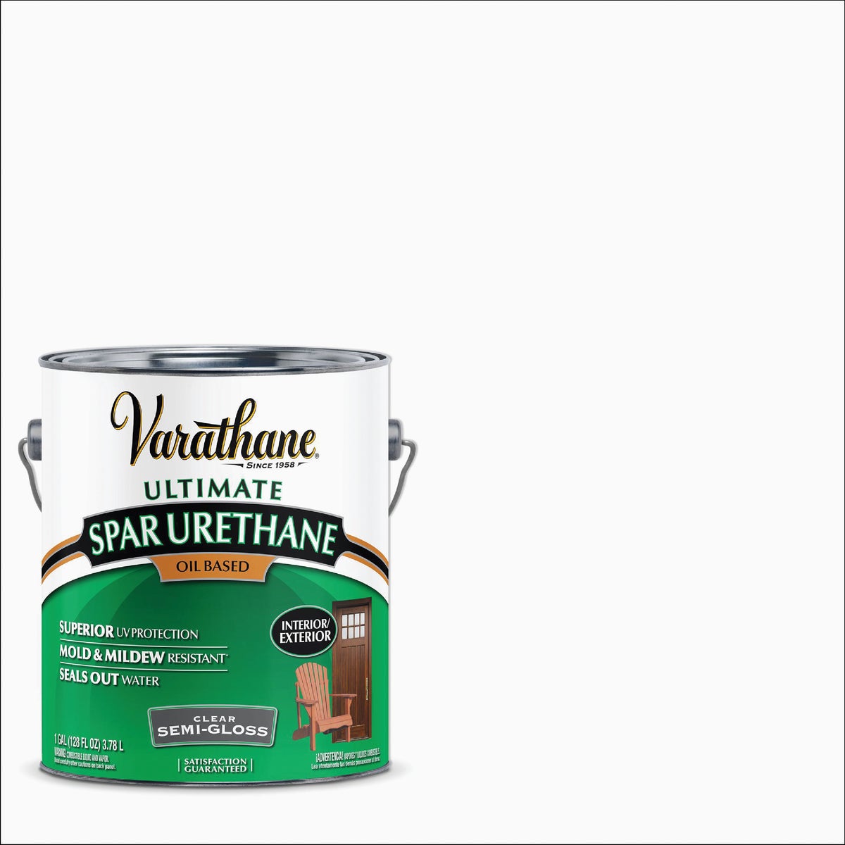Varathane Semi-Gloss Clear Exterior Low VOC Spar Urethane, 1 Gal.