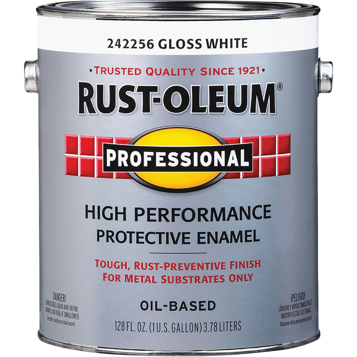 Rust-Oleum Gloss VOC for SCAQMD Professional Enamel, White, 1 Gal. Image 4