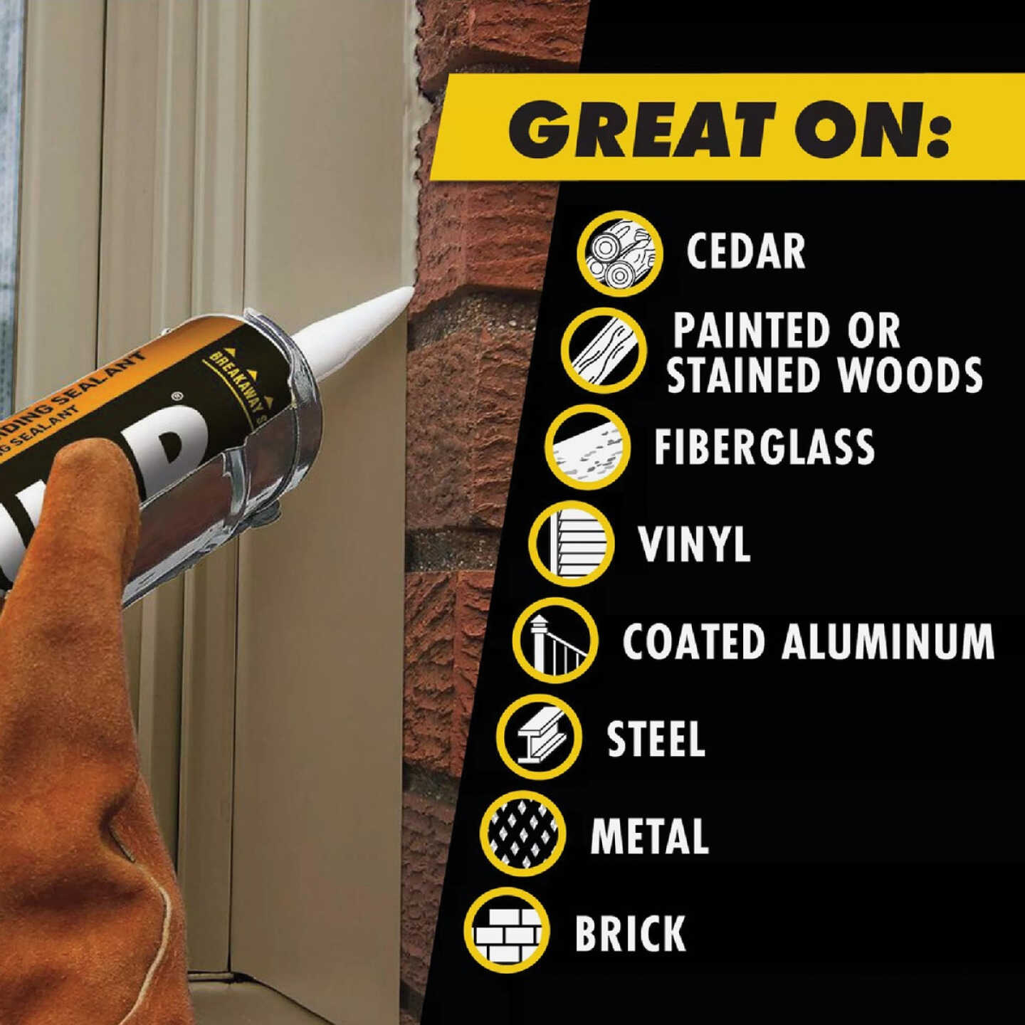 OSI QUAD 10 Oz. Window, Door & Siding Polymer Sealant, Almond Image 6