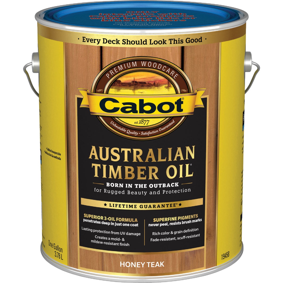 Cabot Australian Timber Oil Low VOC, Honey Teak, 1 Gal. Image 7