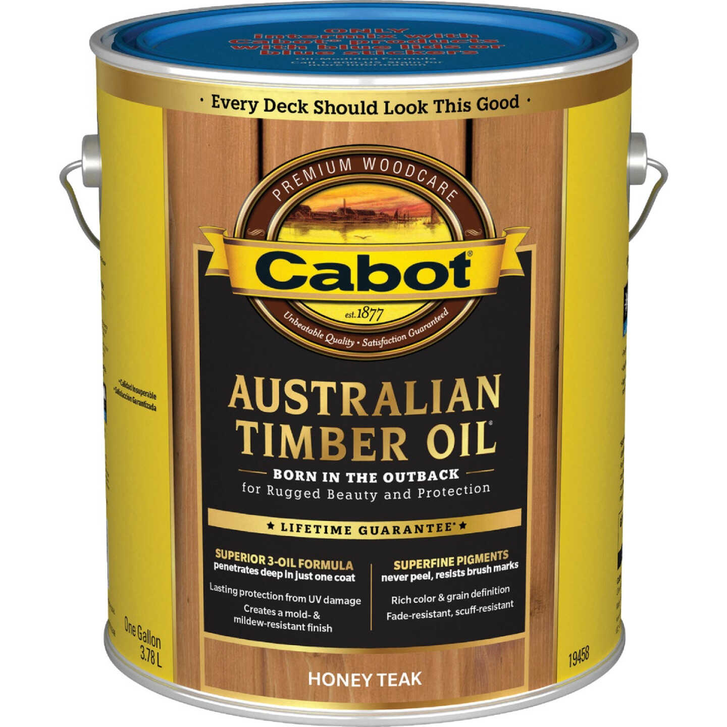 Cabot Australian Timber Oil Low VOC, Honey Teak, 1 Gal. Image 7