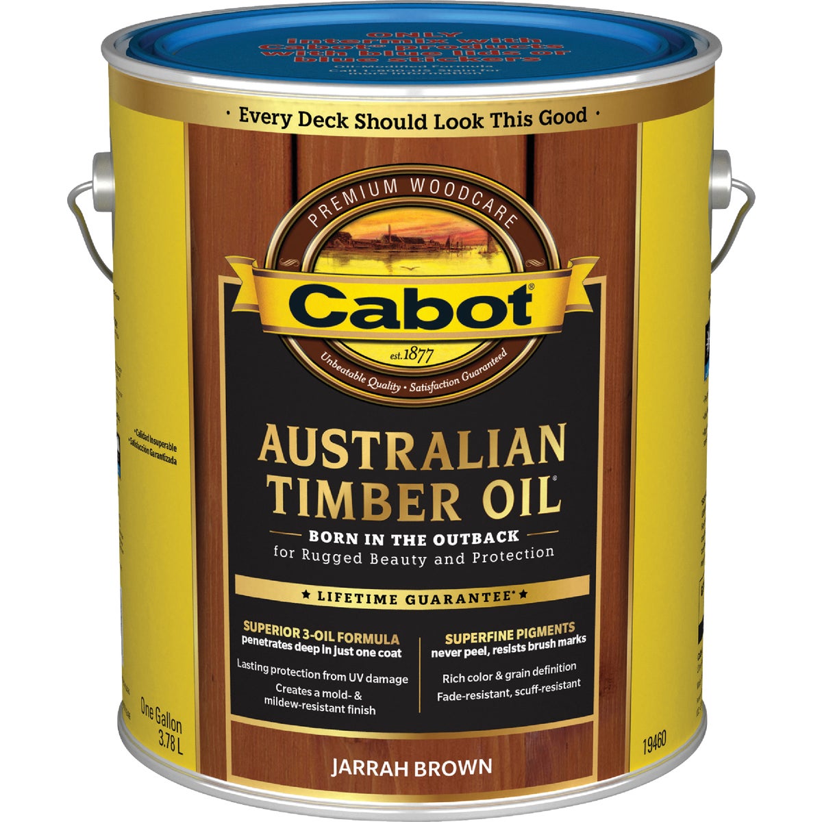 Cabot Australian Timber Oil Low VOC, Jarrah Brown, 1 Gal. Image 7