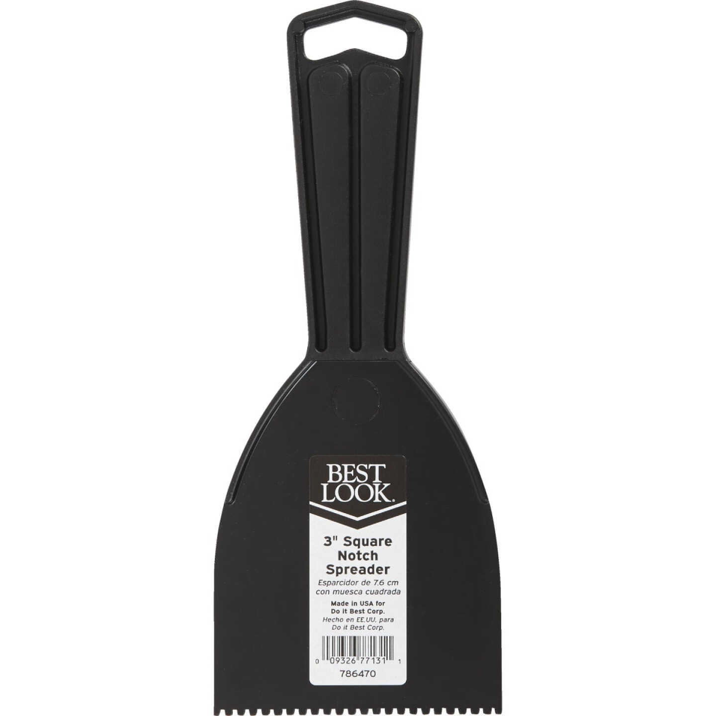 Best Look 3 In. Square-Notch Plastic Adhesive Spreader Image 2
