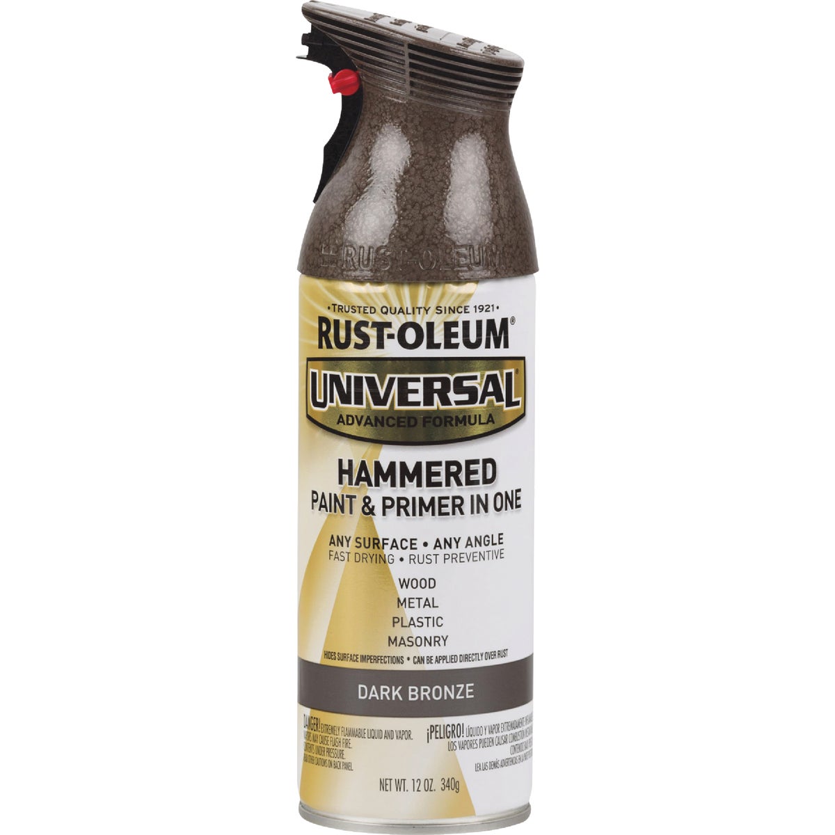 Rust-Oleum Universal 12 Oz. Hammered Dark Bronze Paint Image 7