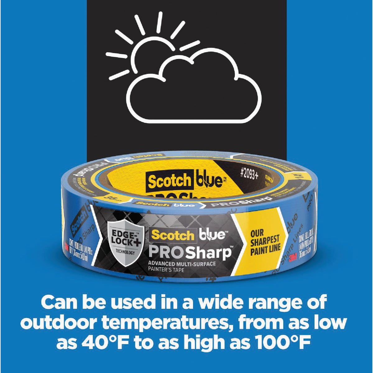 ScotchBlue PROSharp 0.94 In. x 60 Yd. Painter's Tape Image 2