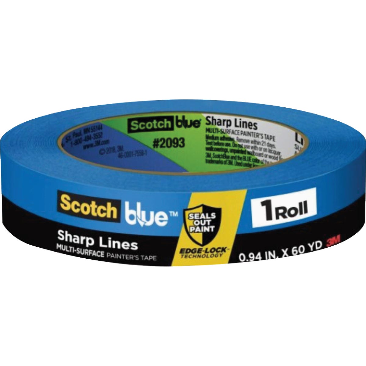 ScotchBlue PROSharp 0.94 In. x 60 Yd. Painter's Tape