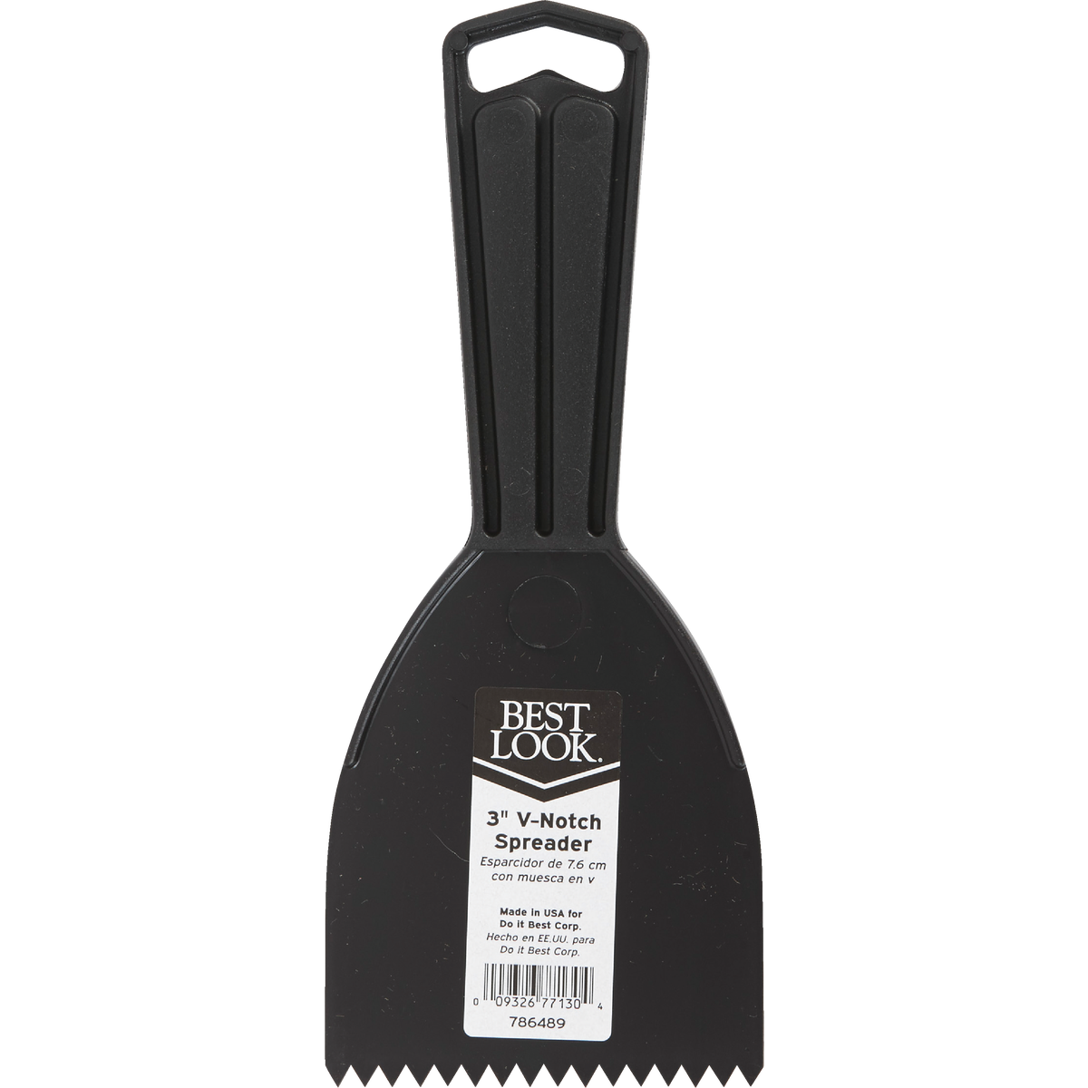 Best Look 3 In. V-Notch Plastic Adhesive Spreader Image 2
