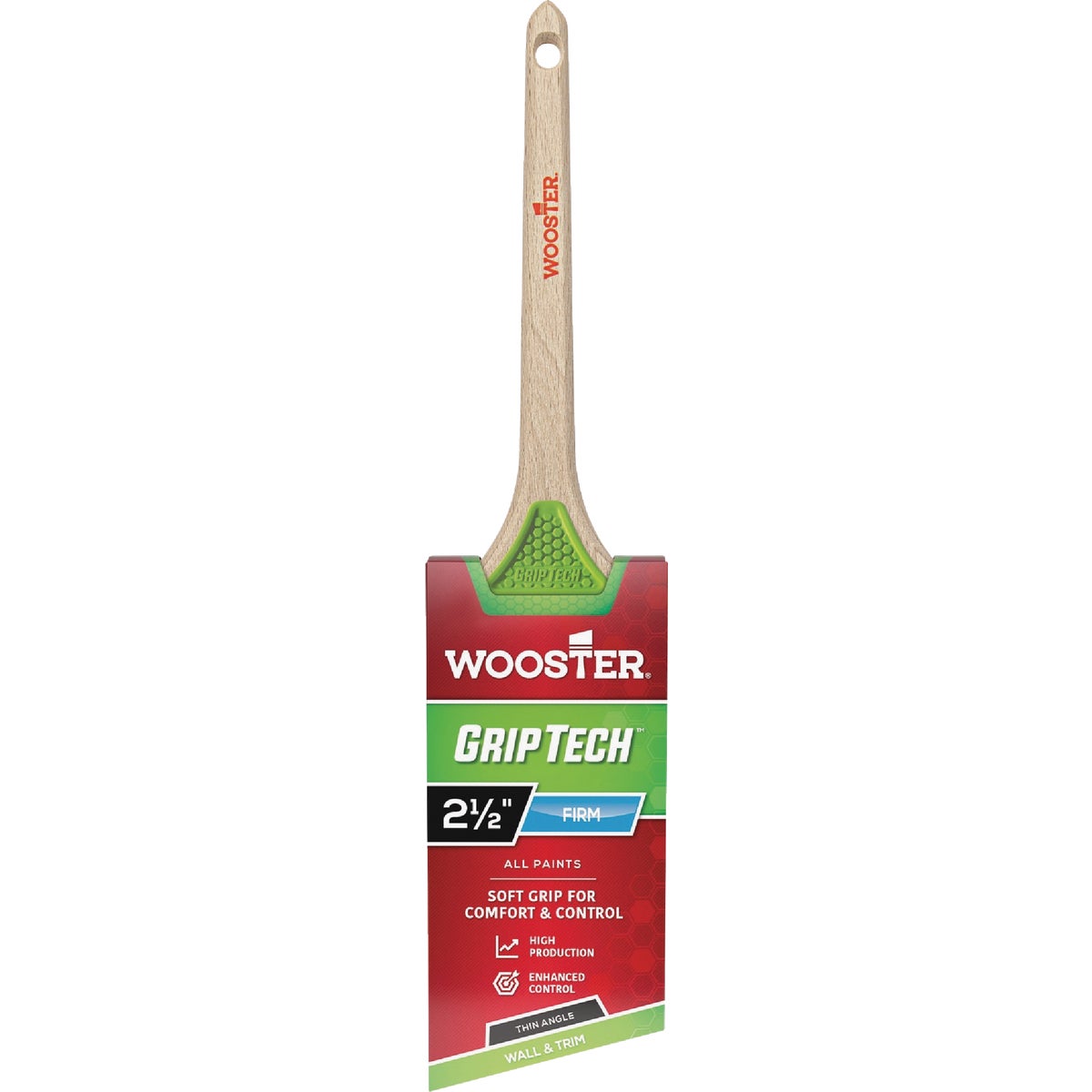 Wooster GripTech 2-1/2 In. Thin Angle Sash Paintbrush Image 1