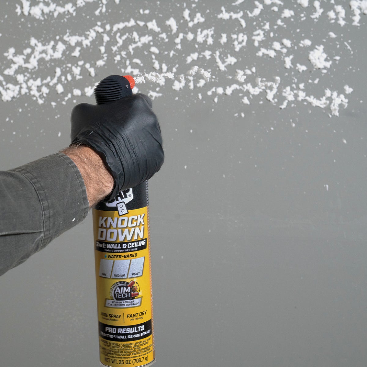 Dap 25 Oz. 2-In-1 Knockdown Water Base Spray Texture with AimTech Image 7