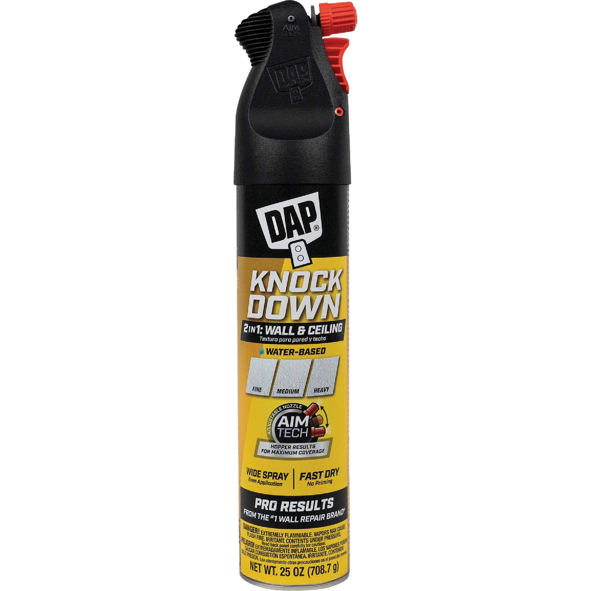 Dap 25 Oz. 2-In-1 Knockdown Water Base Spray Texture with AimTech