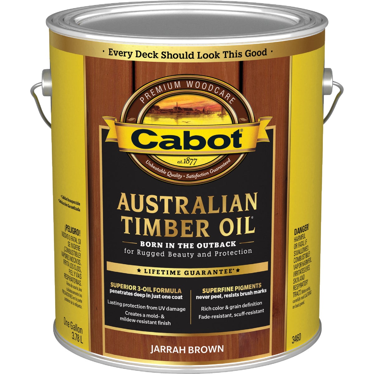 Cabot Australian Timber Oil, Jarrah Brown, 1 Gal. Image 7