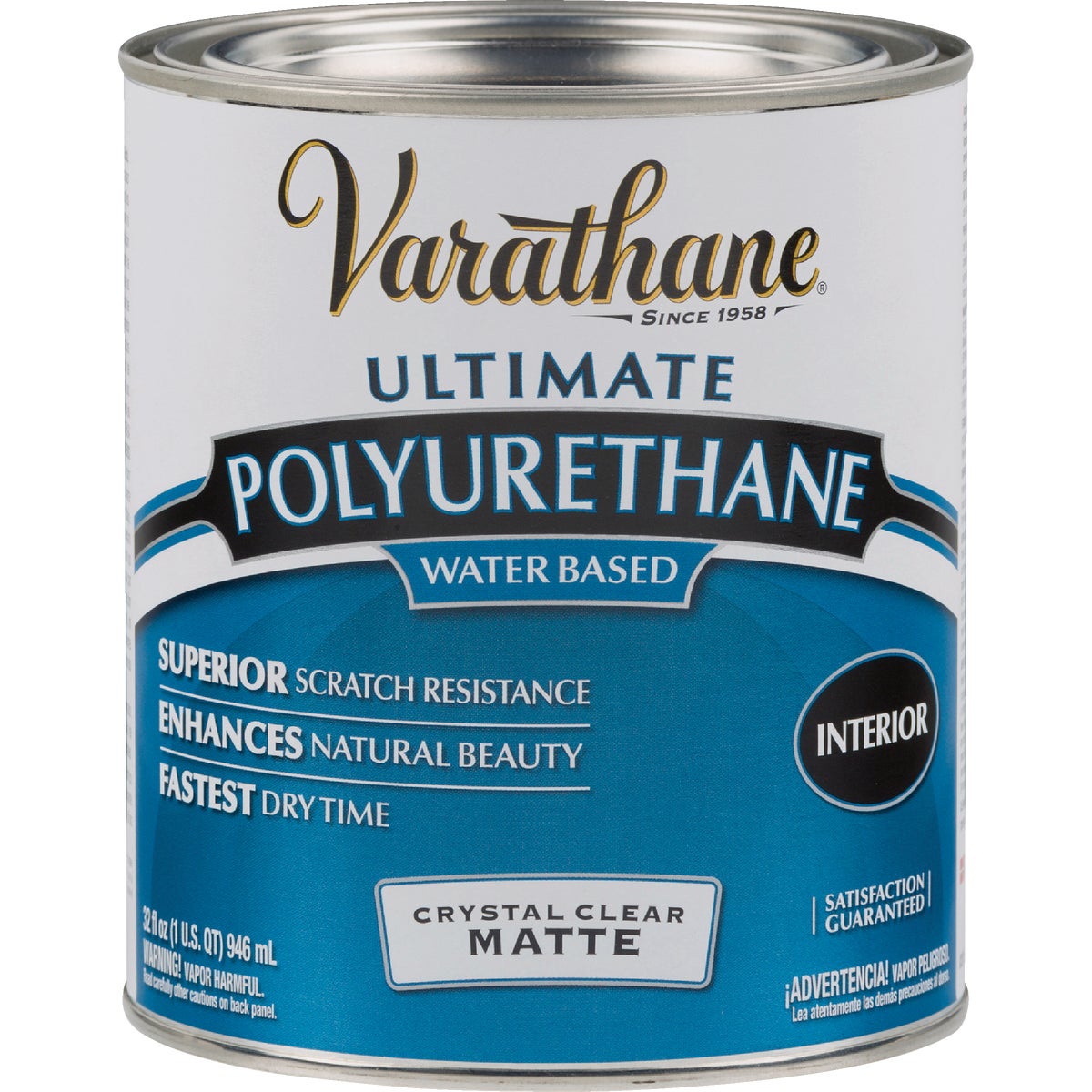 Varathane Matte Low Odor Water Based Interior Polyurethane, 1 Qt. Image 3