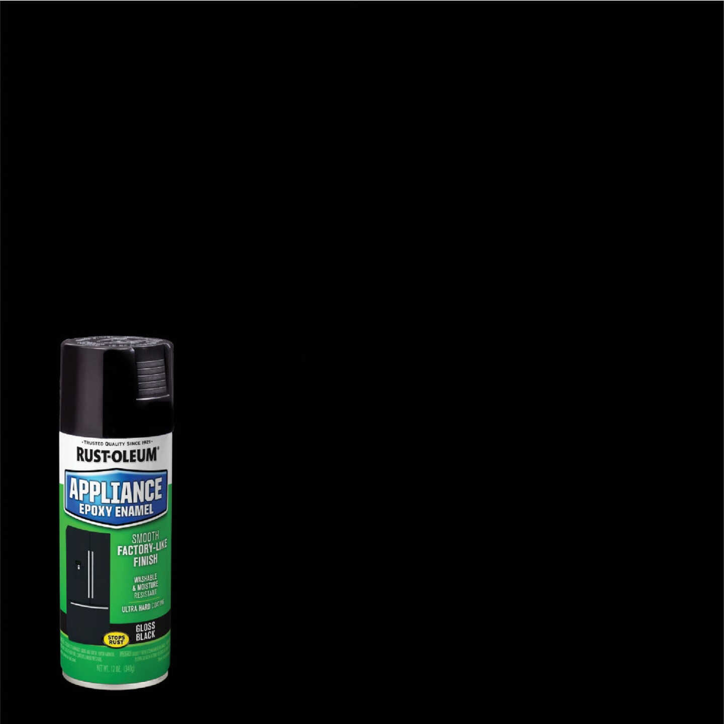 Rust-Oleum Gloss Black 12 Oz. Appliance Spray Paint Image 1