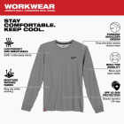 Milwaukee 2XL Gray Long Sleeve Unisex Hybrid Work Shirt Image 2