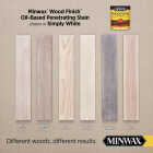 Minwax 1/2 Pt. Simply White Wood Finish Image 7