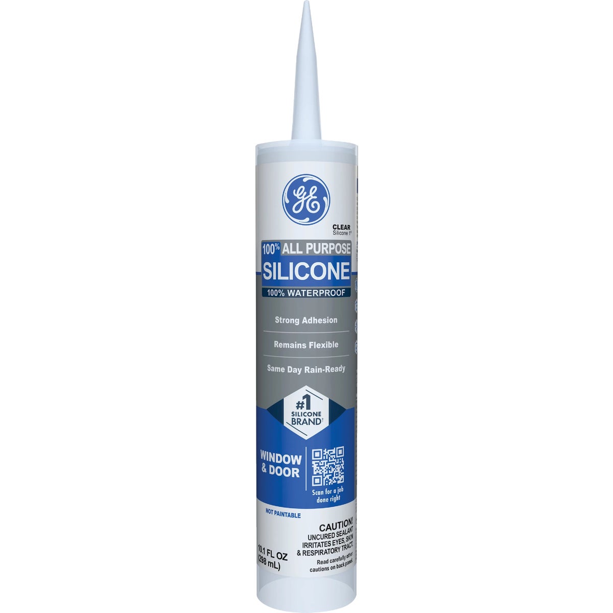 GE Window & Door All-Purpose Sealant, Clear, 10.1 Oz. Cartridge