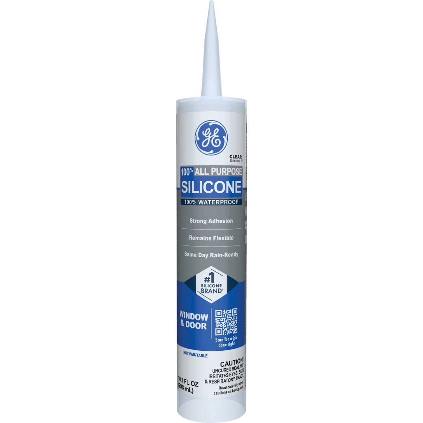 GE Window & Door All-Purpose Sealant, Clear, 10.1 Oz. Cartridge Image 1