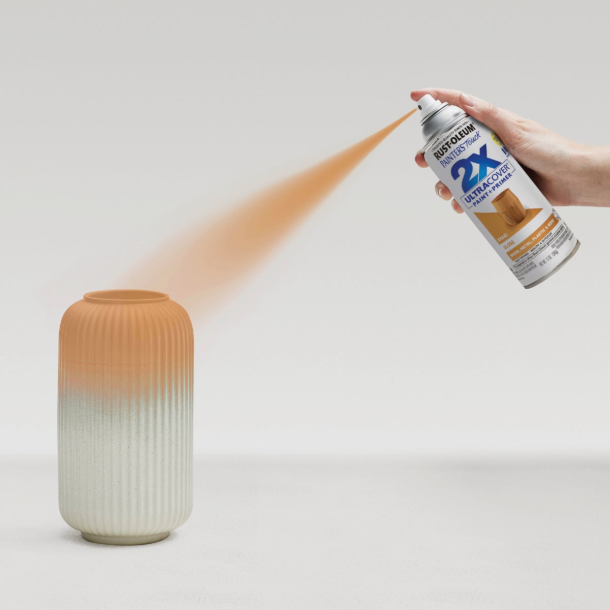 Rust-Oleum Painter's Touch 2X Ultra Cover 12 Oz. Gloss Paint + Primer Spray Paint, Khaki Image 5