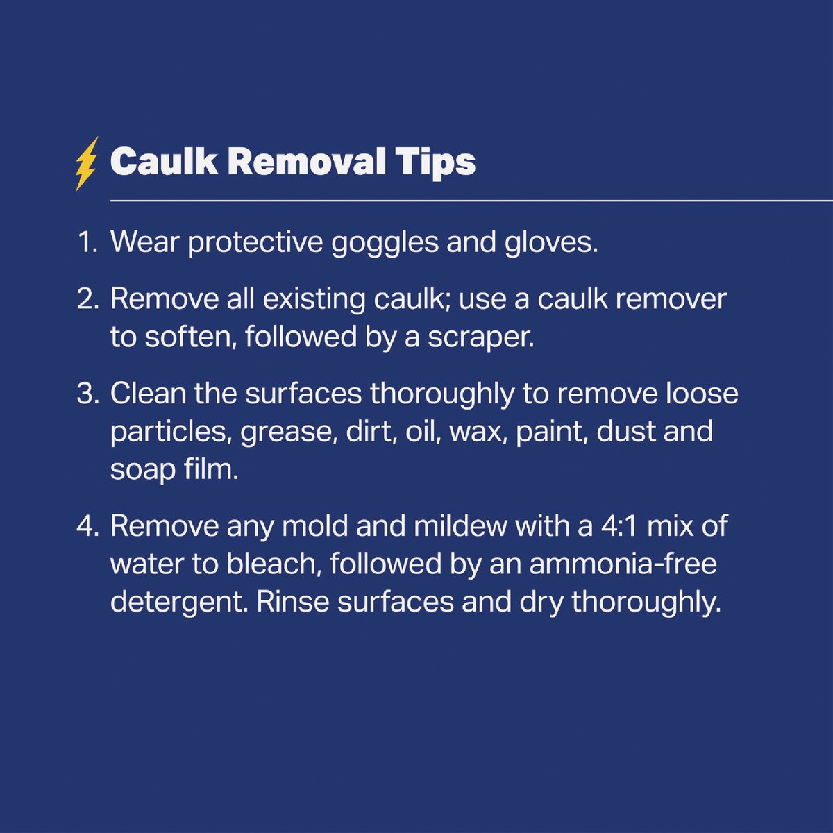 White Lightning 3006 10 Oz. All-Purpose Siliconized Acrylic Latex Caulk, Clear Image 3