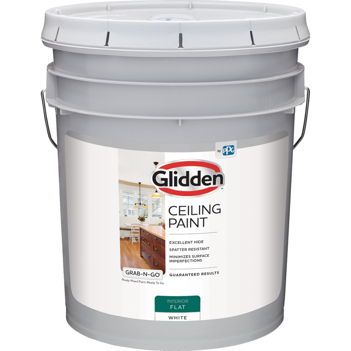 Glidden 5 Gal. Interior Flat Ceiling Paint Image 1