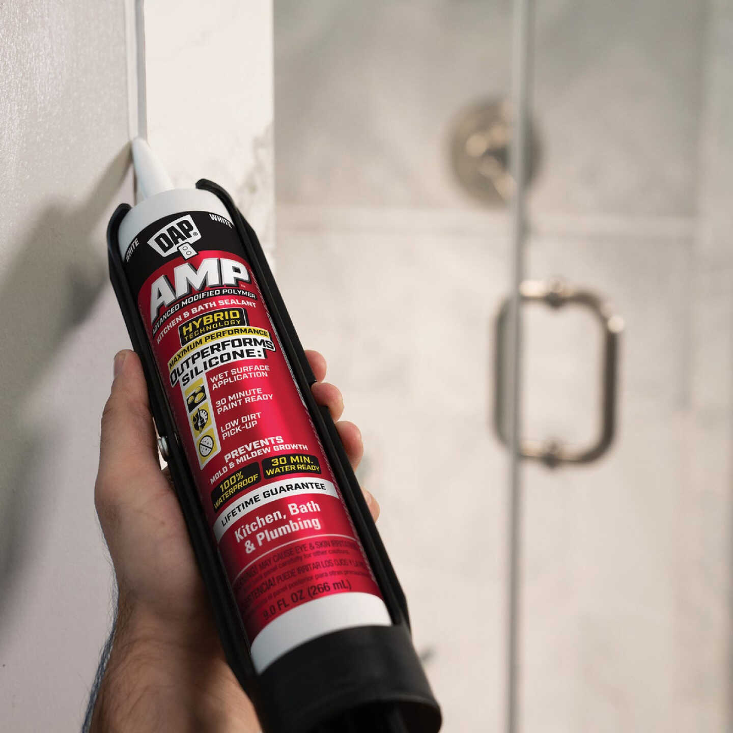 DAP AMP 9 Oz. Advanced Modified Polymer
Kitchen, Bath & Plumbing Sealant, White Image 3