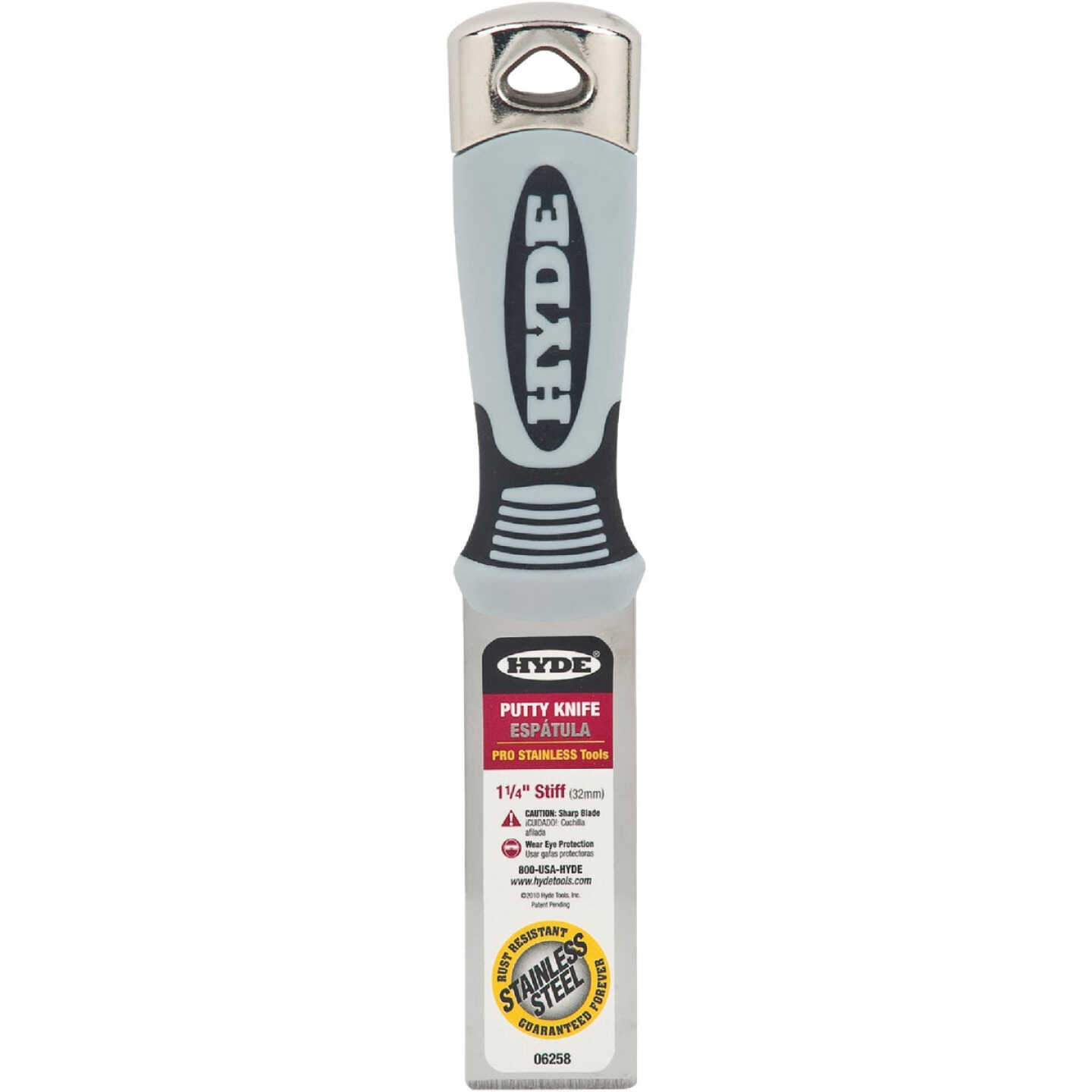 Hyde Pro Stainless Series 1-1/4 In. Extra Heavy Duty Stiff Putty Knife Image 1
