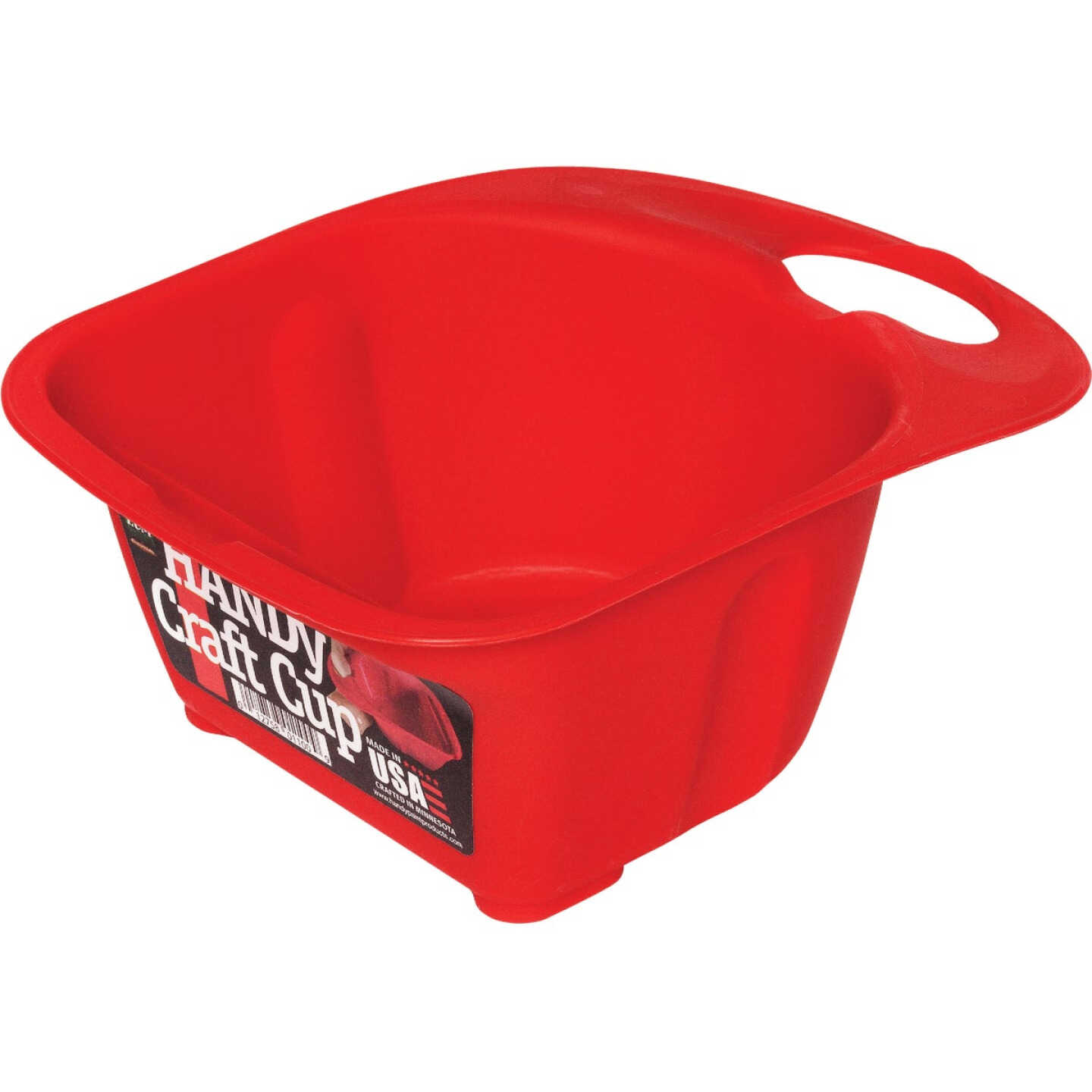 Handy Craft 1/2 Pt. Red Paint Cup Image 1