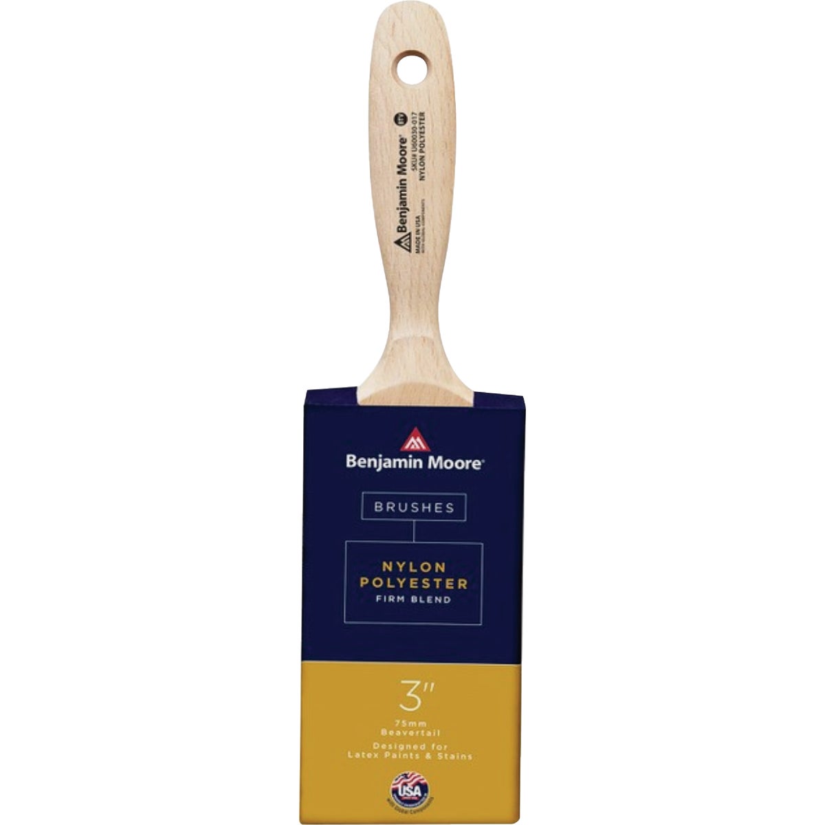 Benjamin Moore 3 In. Beavertail Nylon/Poly Brush (Firm) Image 1