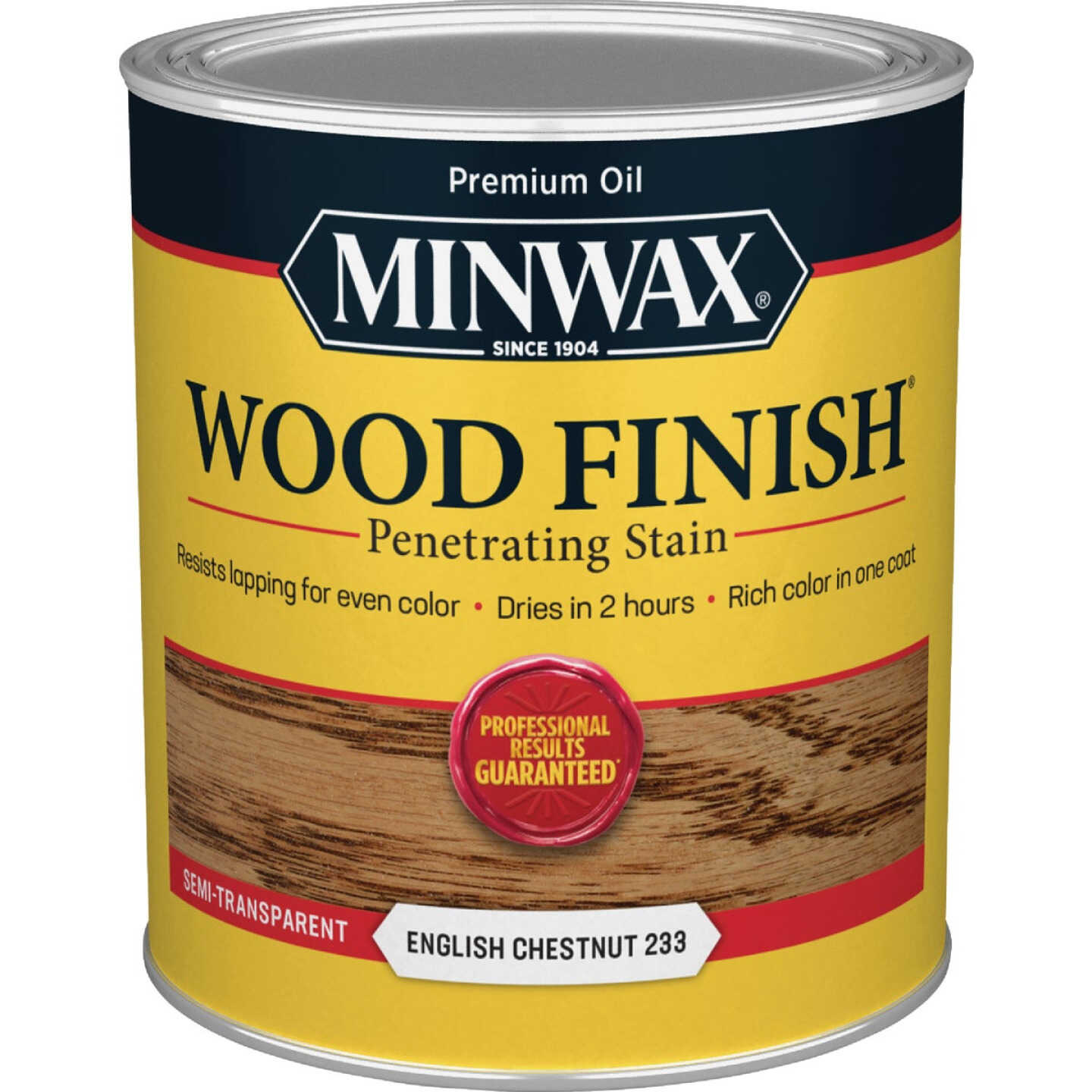 Minwax Wood Finish Penetrating Stain, English Chestnut, 1 Qt. Image 7