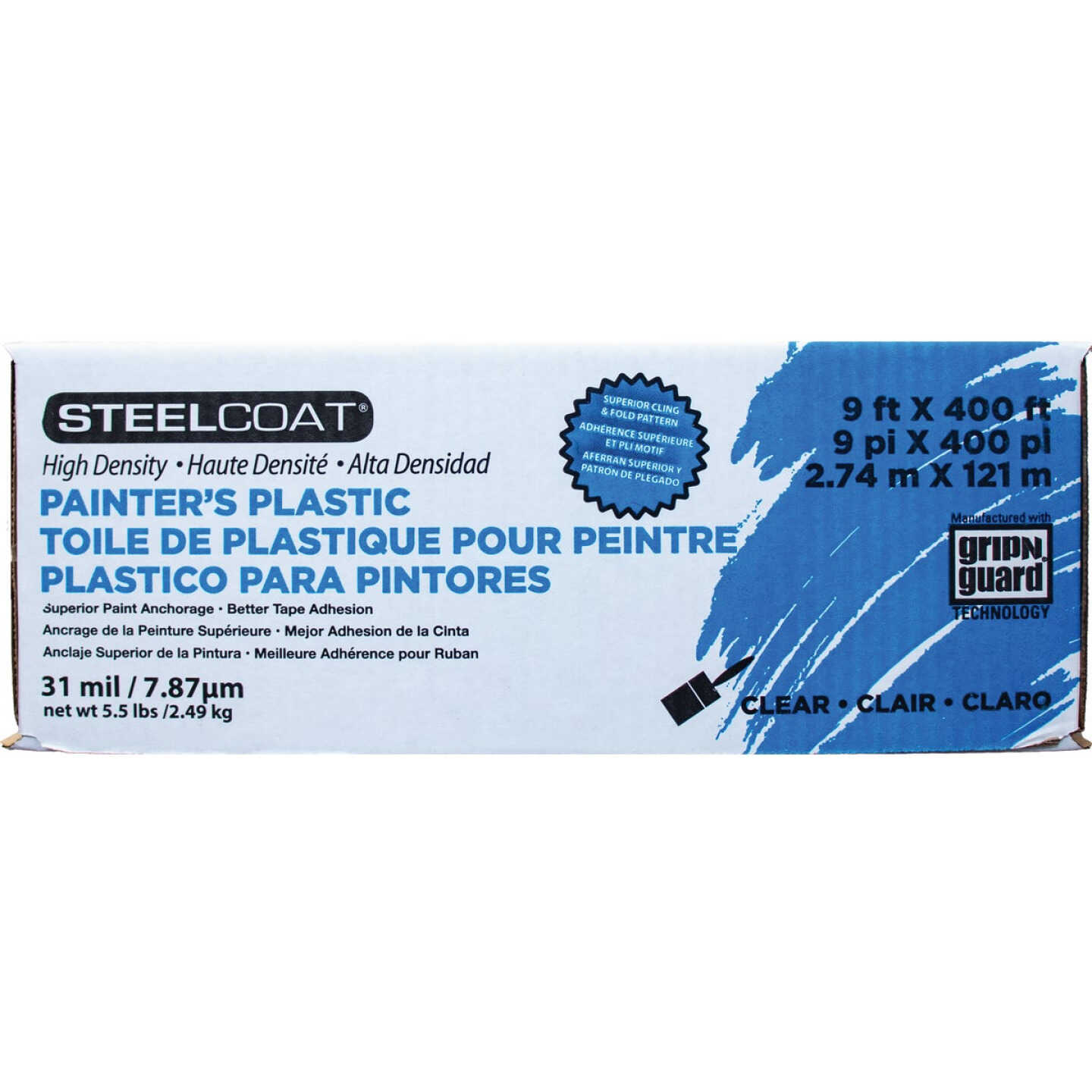 Steelcoat 9 Ft. x 400 Ft. .35 mil High-Density Plastic Sheeting Image 1