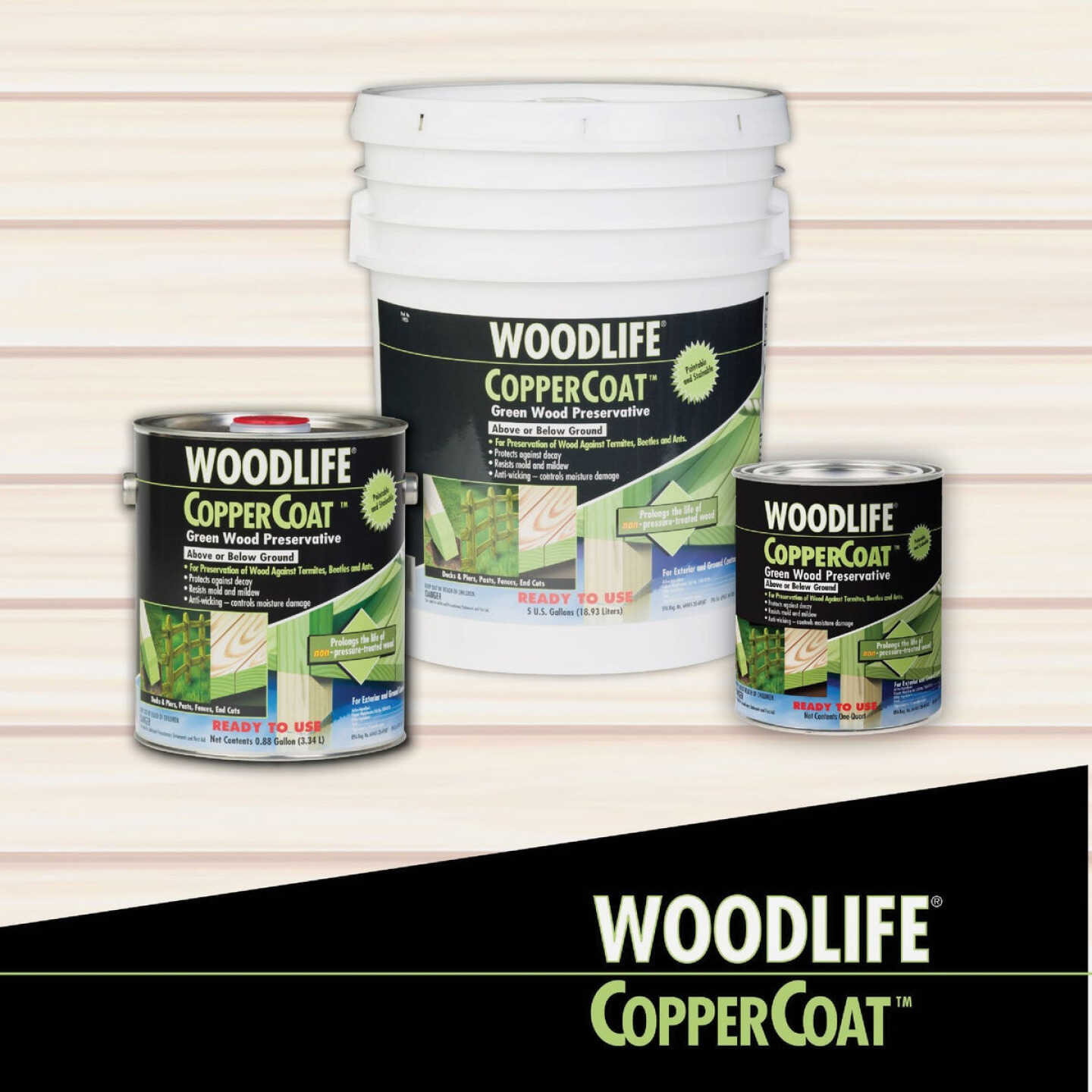 Rust-Oleum Woodlife Water-Based Coppercoat Green Wood Preservative, 1 Gal. Image 3