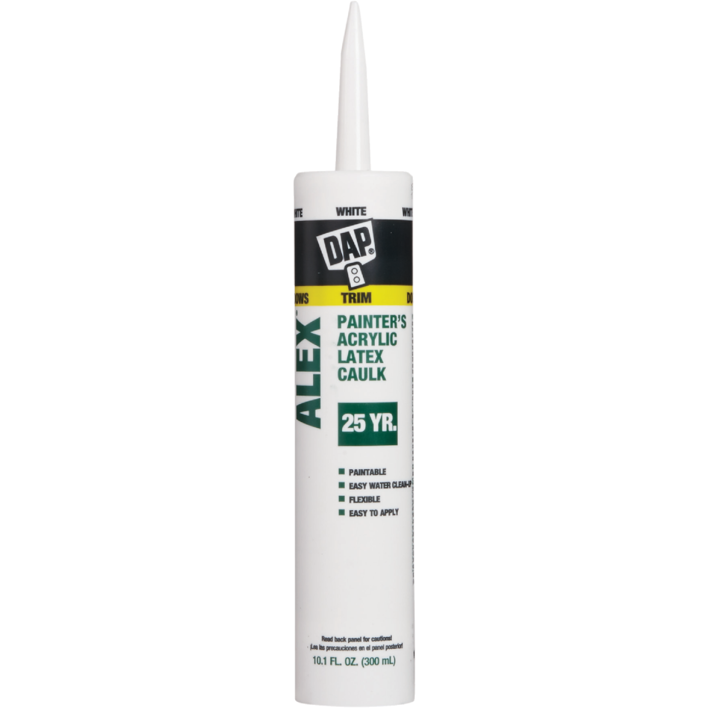 Dap Alex 10.1 Oz. White Painter's Acrylic Latex Caulk Image 2